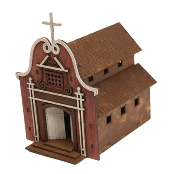 Kuntesetty 1:72 Scale Architecture Building Model Kits Wood for Micro Landscape Diorama 91056