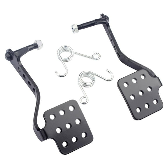Kuntesetty 1 Pair Go Kart Pedals Assembly Go Cart Brake Throttle Pedals for Road Rocket No Throttle Cable