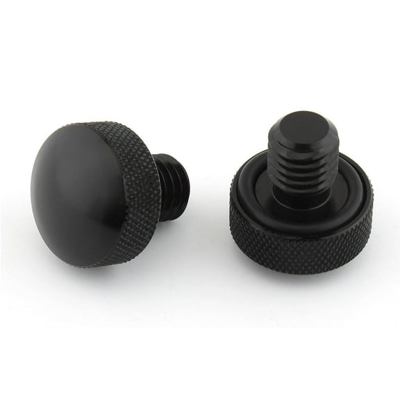 Kuntesetty 1 Pair Seat Bolt for Harley-davidson Softail Custom - Fxstc 1986 - 1999 Black