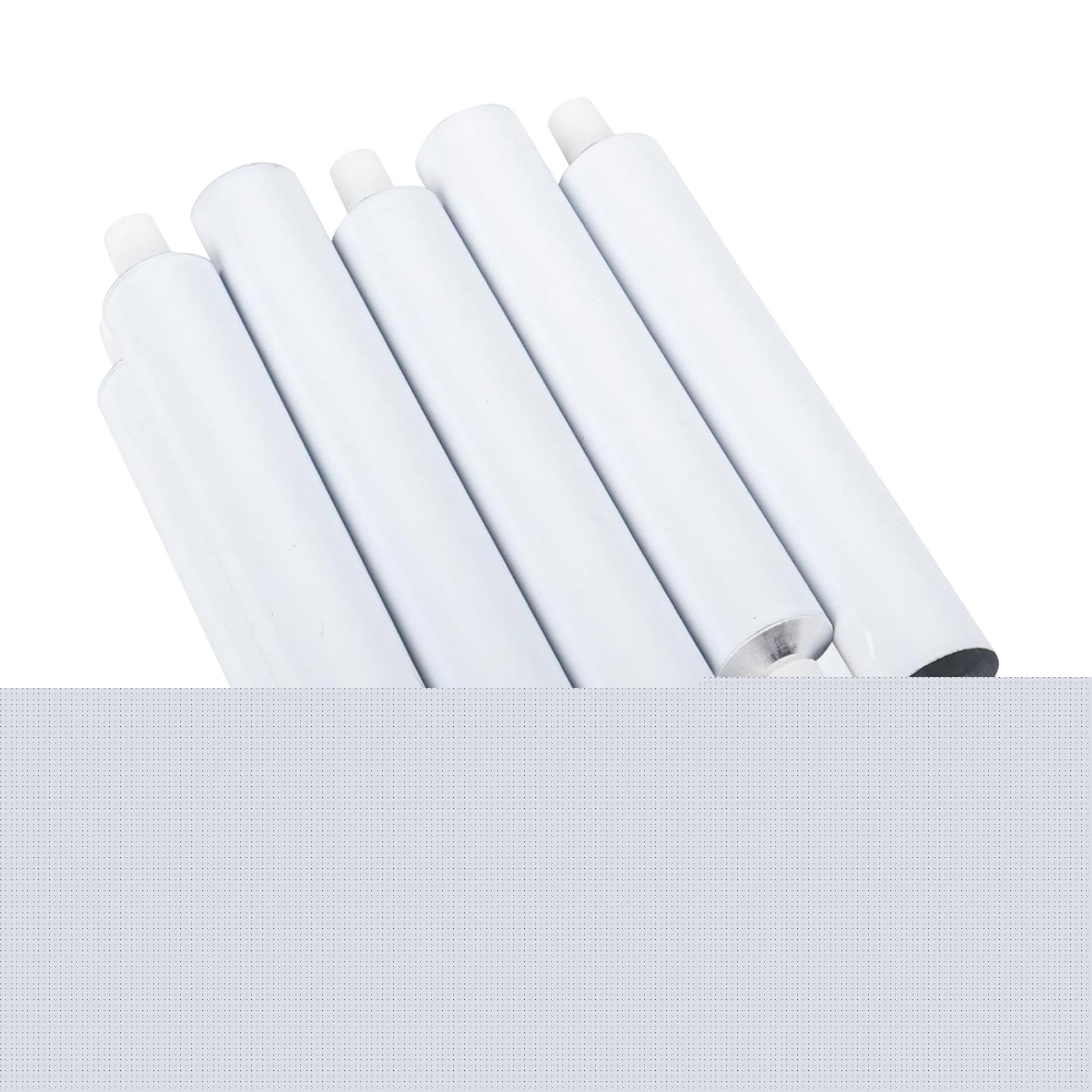 Kuntesetty 10 Pieces Empty Aluminum Tubes Squeezable Jar Refillable Storage Toothpaste Tube