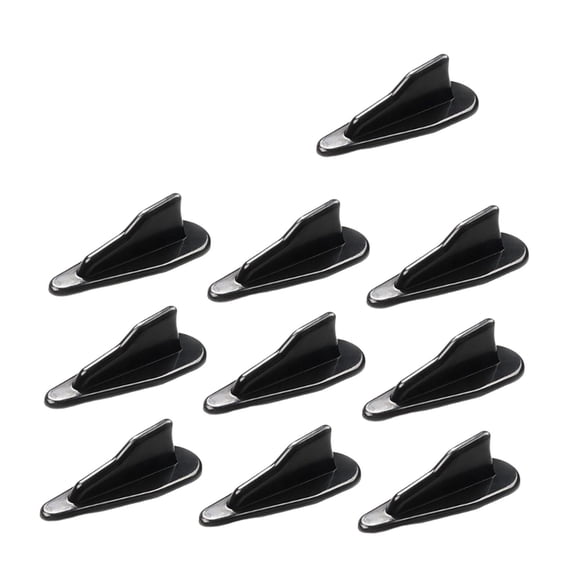 Kuntesetty 10 Pieces Fin Diffuser Easy Installation Car Truck SUV Roof Decoration Black