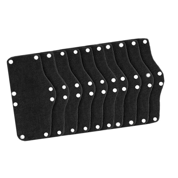 Kuntesetty 10Pcs Sweatband for Hard Hat Replacement Sweat Absorbing Comfortable black