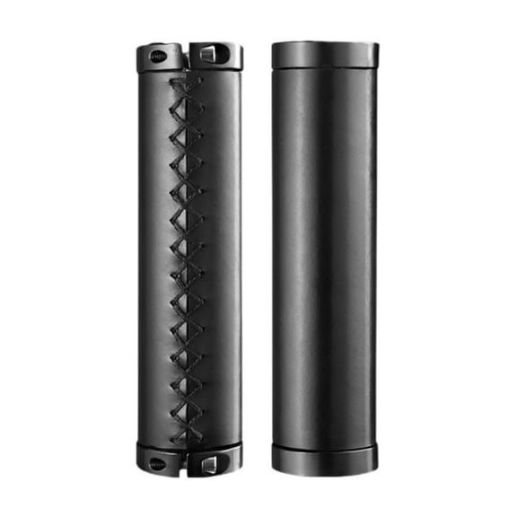 Kuntesetty 2 Pieces Bike Handlebar Grips Cycling Bar Covers for Mountain Road Bikes BMX Black