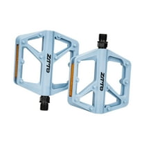 Kuntesetty 2 Pieces Bike Pedals Reliable with Reflector for Folding Bikes Outdoor Adult Blue