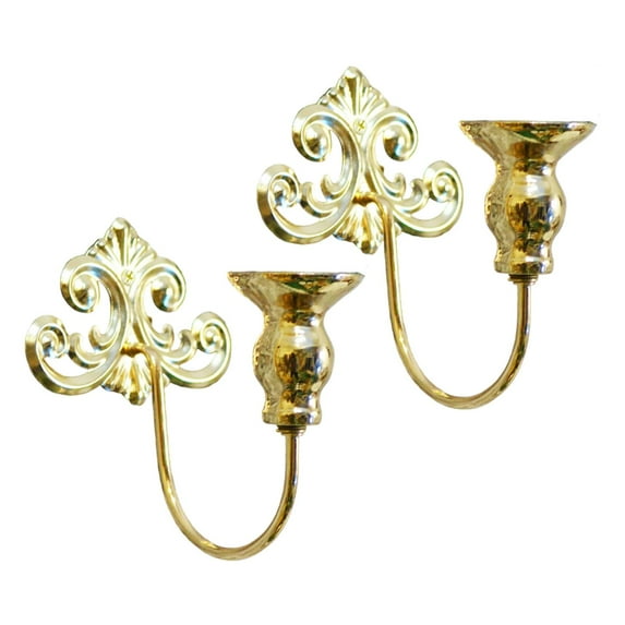 Kuntesetty 2 Wall Sconces, Decorative Taper Candle Holders for Stick Candles, Ideal for Hallways Or Living Rooms. They Also Serve As Decorative Ornaments for Gold