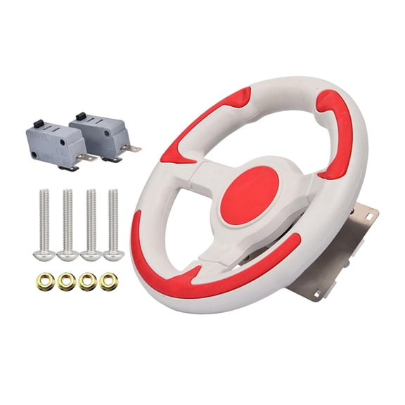 Kuntesetty 22cm Kids Race Game Steering Wheel Toy Simulated Driving Controller With Screws