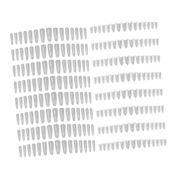 Kuntesetty 240Pcs Nail Tips Styling for Women Clear Home Use for Beginner Manicure Tool Oval