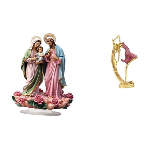 Kuntesetty 2D Acrylic Ballet Dancing Girl Desktop Decor DIY Unique Gift Tabletop Ornament Home Decor for Holiday Corner Home Fireplace Ballerina Dancer Sculpture