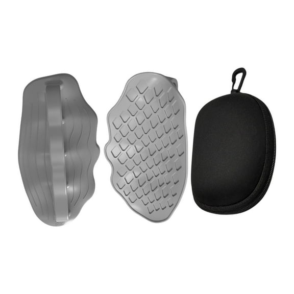 Kuntesetty 2Pcs Weight Lifting Grips Pads Gym Gloves Hand Grips Ergonomic Workout Grips for Gray