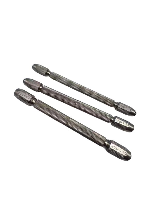 3 Pieces Watch Pin Vise Hand Drill Repairing for Model Making Watch Crafting