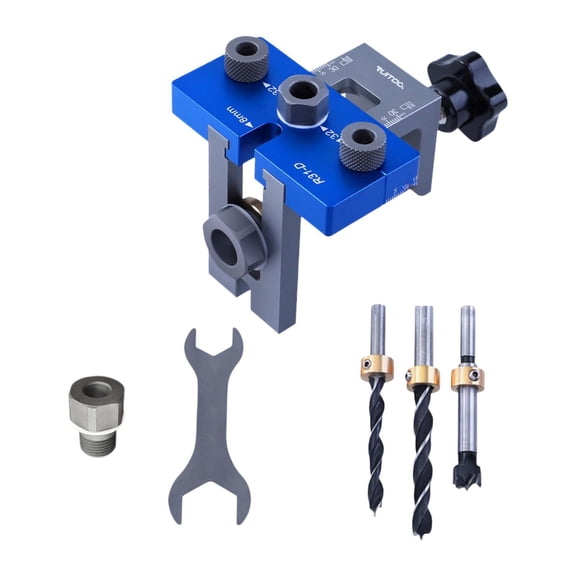 Kuntesetty 3 in 1 Dowel Jig Drill Kit Guide s Woodworking Joints Tool Self Centering