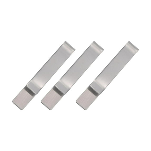 Kuntesetty 3Pcs Simple Skinny Tie Clip Tie Pins for Men Daily Life Business Wedding Gray