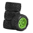 thumbnail image 1 of Kuntesetty 4 Pieces 1/18 RC Car Wheels and Tires Durability Accessories for Typhon Grom Green, 1 of 9