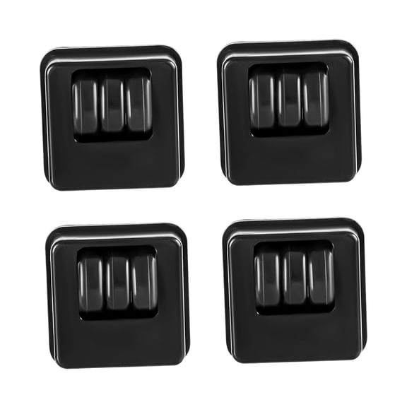 Kuntesetty 4 Pieces Furniture Caster Wheels Furniture Caster Set for Bench Cart Cabinet Black