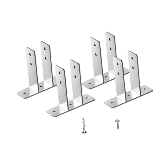 Kuntesetty 4Pcs Restroom Urinal Screen Brackets Hardware Toilet Partition Panel Bracket