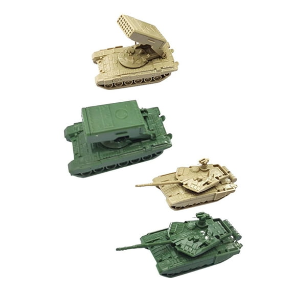 Kuntesetty 4x 1:144 Scale Vehicle Model Kits for Adults Educational Toy Style H