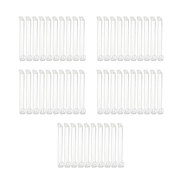 Kuntesetty 50Pcs Clothes Hanger Connector Hooks Hanger Clips Sturdy Clear Versatile Clothes