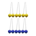 thumbnail image 1 of Kuntesetty 6 Pieces Ladder Balls Ladder Toss Game for Kids Adults Game Replacement Tossing Yellow and Blue, 1 of 9