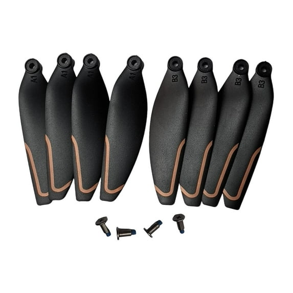 Kuntesetty 8 Pieces Drone Replacement Propellers Spare Parts Easy Installation Portable Drone Accessories 2.28inch for A13 L108 RG101 M8 orange