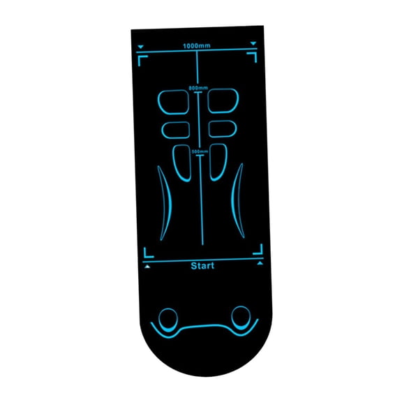 Kuntesetty Ab Roller Wheel Workout Mat Gym Floor Pad Professional Non Slip Floor Protection Black Blue Style A