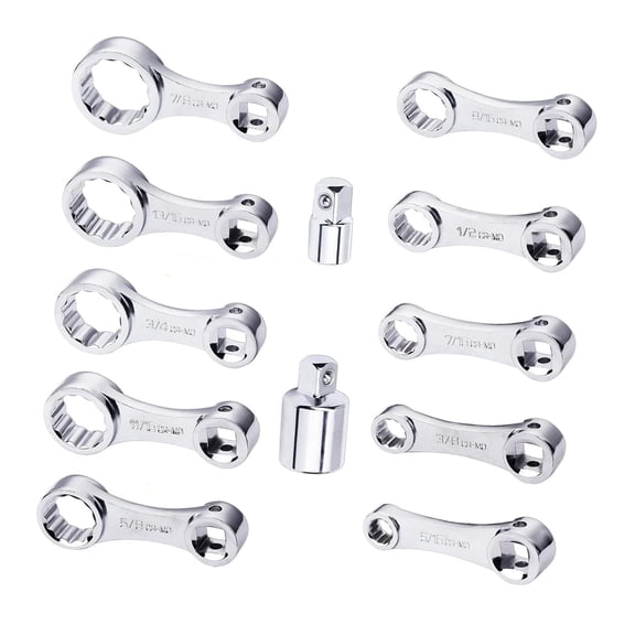 Kuntesetty Adapter Set,5/16", 3/8", 7/16", 1/2", 9/16", 5/8", 11/16", 3/4",13/16" to