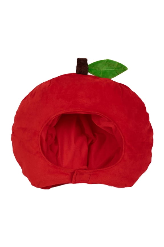 Apple Hat Cosplay Accessories Cute Plush Party Headgear for Holiday Carnival