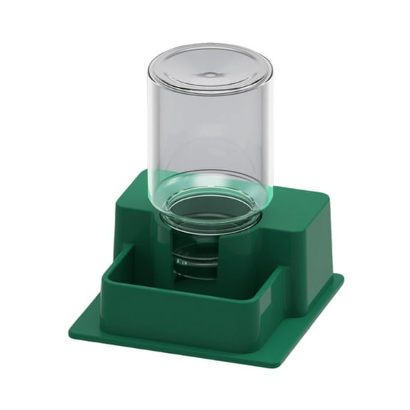 Kuntesetty Automatic Reptile Water Dispenser Pet Water Feeder Cage Accessories Amphibians Tortoise Waterer for Gecko Frogs Pet Supplies Dark Green