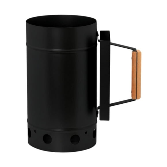 Kuntesetty BBQ Chimney Starter BBQ Grill Tool Portable for Grill and Barbecues for Black