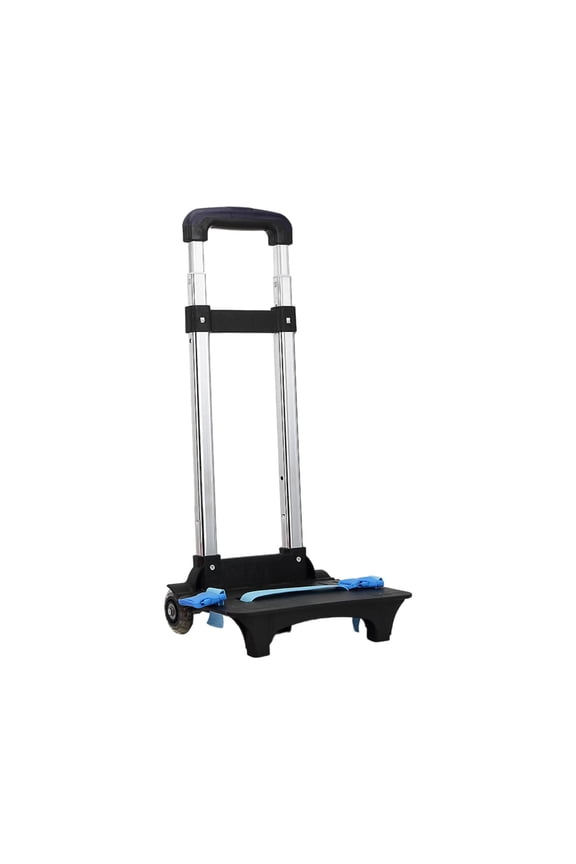 Backpack Hand Truck Backpack Cart Rolling Backpack Aluminum Alloy Backpack 2 Wheel Dark Blue