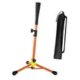 thumbnail image 1 of Kuntesetty Baseball Batting Tee with Carry Bag, Adjustable, Convenient, Portable, Foldable, Orange, 1 of 9