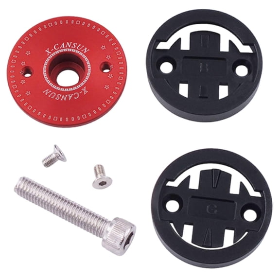 Kuntesetty Bicycle Computer Mount Holder Adapter Accessory Aluminum Alloy for Edge 200 500 520 800 1000 Repair Parts Sturdy Professional Red