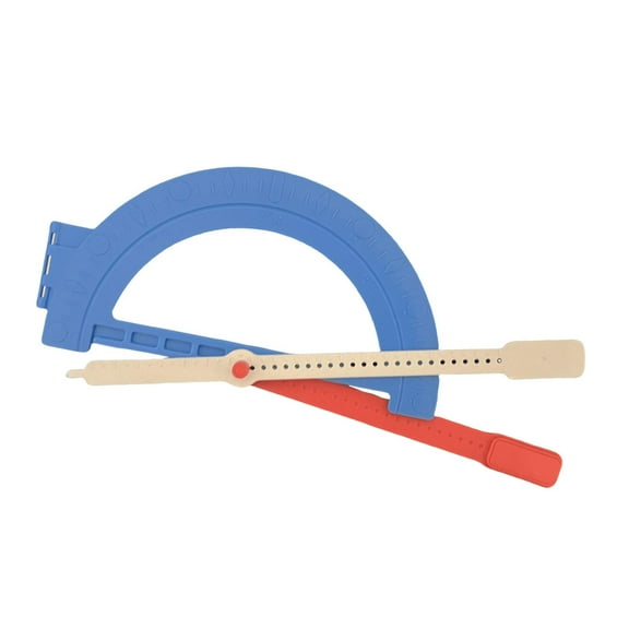 Kuntesetty Braille Protractor Easy Use Portable Educational Tool for Office Home School