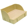 thumbnail image 1 of Kuntesetty Cage Toilet Bedding Box 29x22x15.5cm Pet Toilet Corner Litter Pan for green pp mesh, 1 of 9