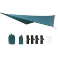 thumbnail image 1 of Kuntesetty Camping Tarp Accessories Lightweight Hammock Canopy for Picnic Travel Hiking Dark Green, 1 of 9