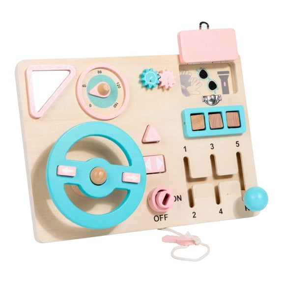 Kuntesetty Car Driving Steering Wheel Toy Motor Skills Learning Toy for Travel Home Car