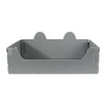 thumbnail image 1 of Kuntesetty Cat Litter Box Funny Open Cats Litter Box Tray for Indoor Cats Small Animals Gray, 1 of 9