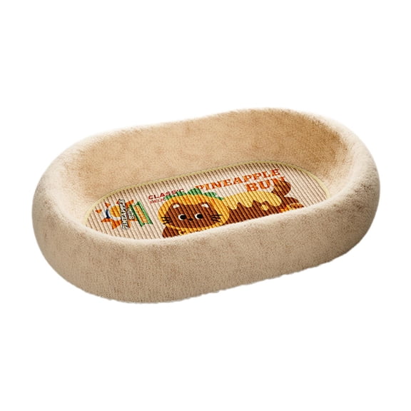 Kuntesetty Cat Scratcher Bed Couch Versatile Sisal Lounge Bed Kitten Sleeping Nest for Indoor Sleeping Outdoor Stretching Grinding Claws