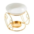 thumbnail image 1 of Kuntesetty Ceramic Essential Oil Burner Candle Stand Melt Warmer for SPA Indoor Cabinet gold, 1 of 9