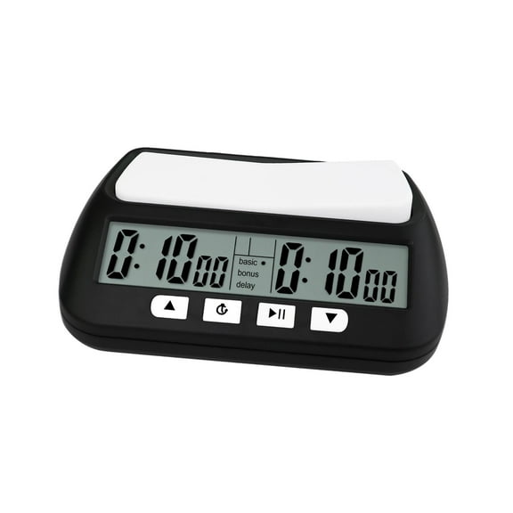 Kuntesetty Chess Timer Memory Function Professional Portable Chess Game Timer Digital Timer Black