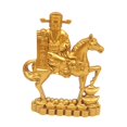 thumbnail image 1 of Kuntesetty Chinese Style Horse Statue Alloy Home Decor for Living Room Cabinet Bookcase 10cmx7cm, 1 of 9