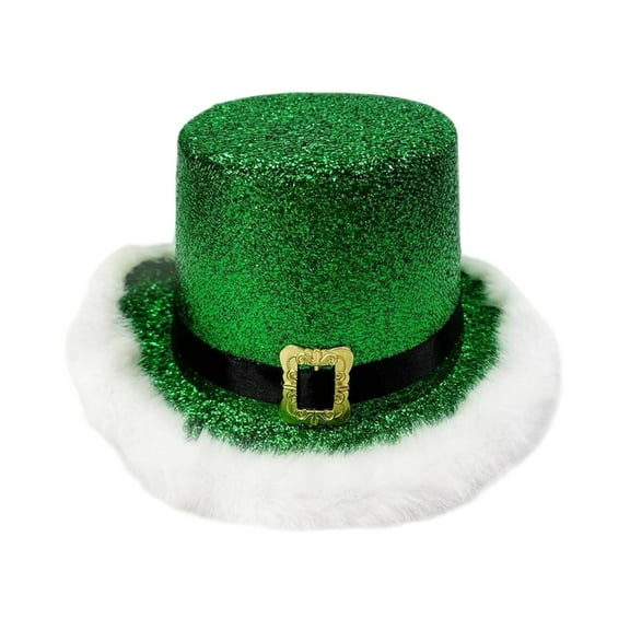 Kuntesetty Christmas Top Hat Comfortable Decor Elf Hat for Winter Cosplay Role Play Holiday Green
