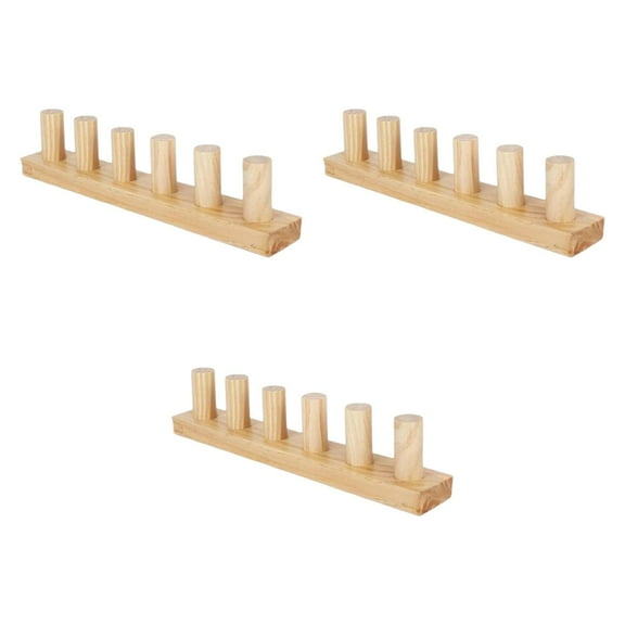 Kuntesetty Chunky Knitting Loom Gifts Beginners Yarn Craft Portable Wooden Blanket Loom 3 Piece