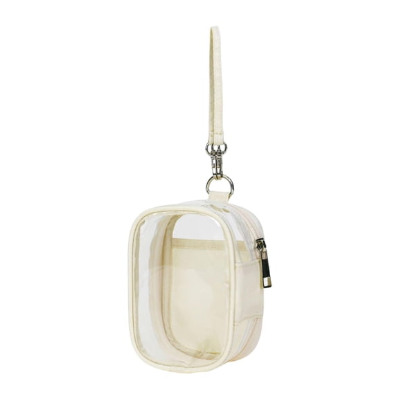 Kuntesetty Clear Figure Display Bag Compact Pouch Outdoor Zipper Closure Small Doll Bag S 9cmx6cmx13cm