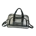 thumbnail image 1 of Kuntesetty Clear Toiletry Bag Beach Bag Waterproof PVC Tote Bag for Airline Work Travel Black, 1 of 9
