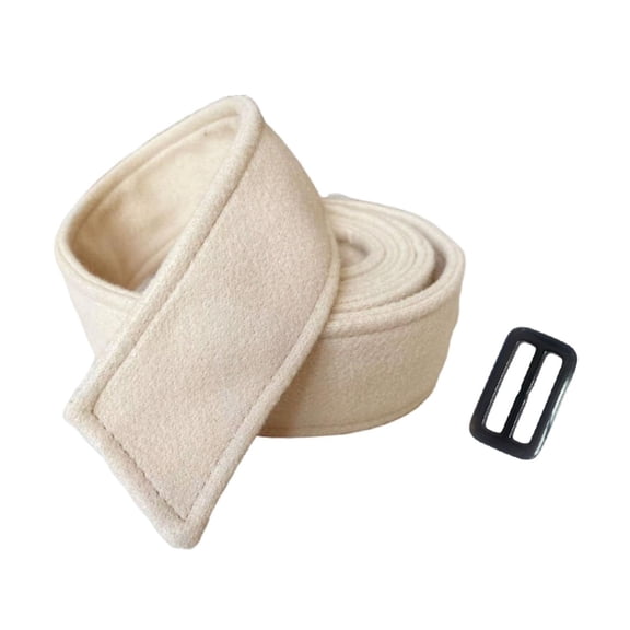 Kuntesetty Coat Belt Practical Waist Tie Waistband Portable Trendy Wide Waist Belt Band Apricot