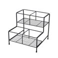 thumbnail image 1 of Kuntesetty Coffee Syrup Organizer Rack 2 Tier Metal Display Stand Syrup Bottle Display Rack 4 Grids, 1 of 9