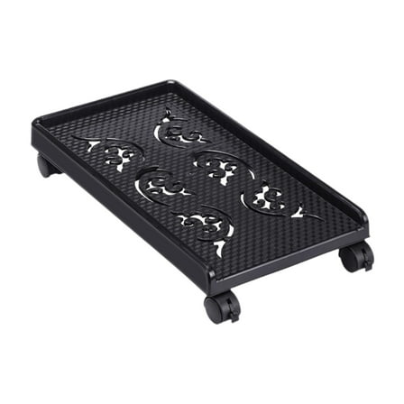 Kuntesetty Computer Stand PC Floor Cart Stable Base for Most PC Storage Rack Computer Black