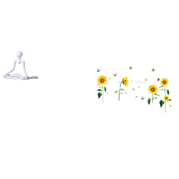 Kuntesetty Creative Abstract Sculpture Figurine and DIY Wall Decals Art for Unique Home Decor Entrance Bedroom Living Room Dining Room Housewarming Gift