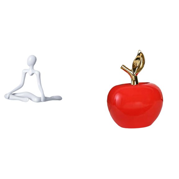 Kuntesetty Creative Abstract Thinker Figurine and Ceramic Sculpture Unique Decorative Ornament for Entrance Bedroom Cafe Study Room Housewarming Holiday Gift