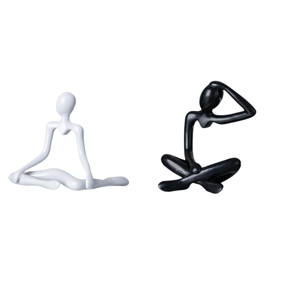 Kuntesetty Creative Abstract Thinker Sculpture Decorative Figurine Unique Modern Ornament for Entrance Bedroom Shelf Desk Housewarming Birthday Gift Collection